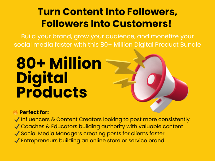 🚀 80+ Million Digital Products & Assets